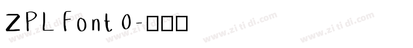 ZPL Font 0字体转换